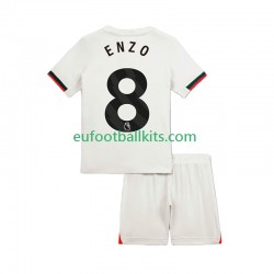 Chelsea Enzo Fernandez 8 Away Football Shirts 2025-2026 Kids LS