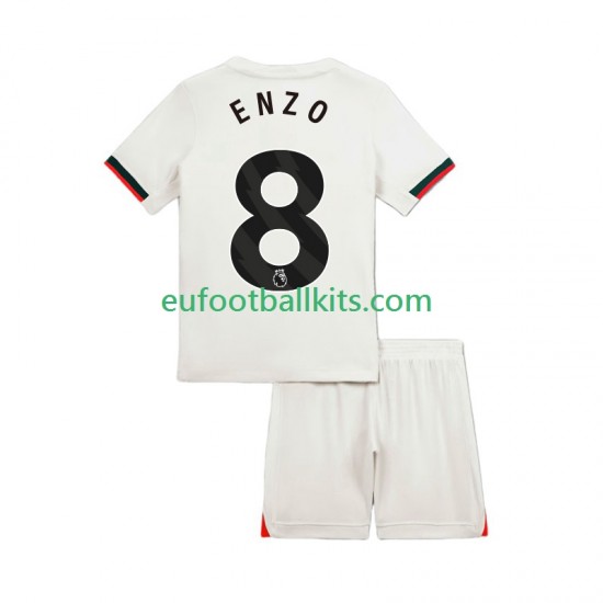 Chelsea Enzo Fernandez 8 Away Football Shirts 2025-2026 Kids LS