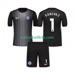 Chelsea Goalkeeper Robert Sanchez 1 Home Football Shirts 2025-2026 Kids LS