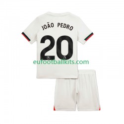 Chelsea Joao Pedro 20 Away Football Shirts 2025-2026 Kids LS