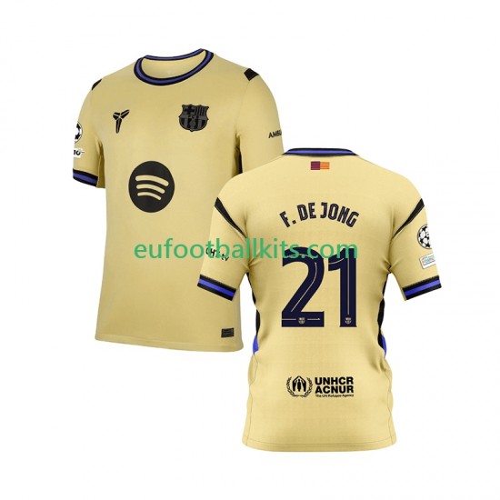 FC Barcelona Frenkie de Jong 21 Away Football Shirts Champions League 2025-2026 Men LS