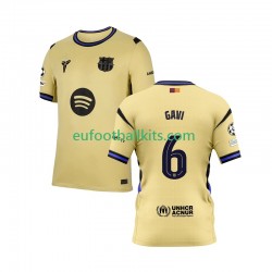 FC Barcelona Gavi 6 Away Football Shirts Champions League 2025-2026 Men LS