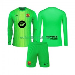 FC Barcelona Goalkeeper Home Football Shirts 2025-2026 Kids SS