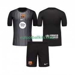 FC Barcelona Goalkeeper Third Football Shirts 2025-2026 Kids LS