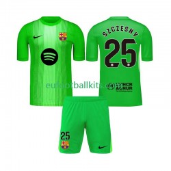 FC Barcelona Goalkeeper Szczesny 25 Home Football Shirts 2025-2026 Kids LS