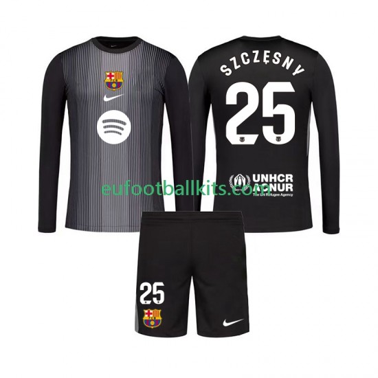 FC Barcelona Goalkeeper Szczesny 25 Third Football Shirts 2025-2026 Kids SS