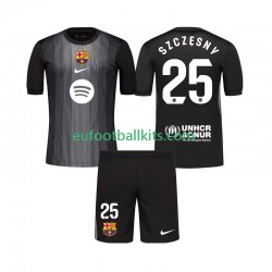 FC Barcelona Goalkeeper Szczesny 25 Third Football Shirts 2025-2026 Kids LS