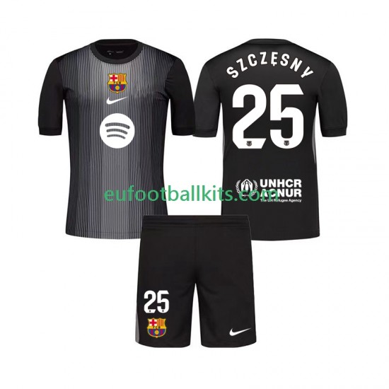 FC Barcelona Goalkeeper Szczesny 25 Third Football Shirts 2025-2026 Kids LS
