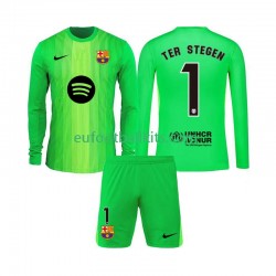 FC Barcelona Goalkeeper Ter Stegen 1 Home Football Shirts 2025-2026 Kids SS