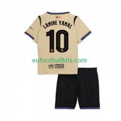 FC Barcelona Lamine Yamal 10 Away Football Shirts UCL 2025-2026 Kids LS