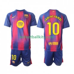 FC Barcelona Lamine Yamal 10 Home Football Shirts 2025-2026 Kids LS