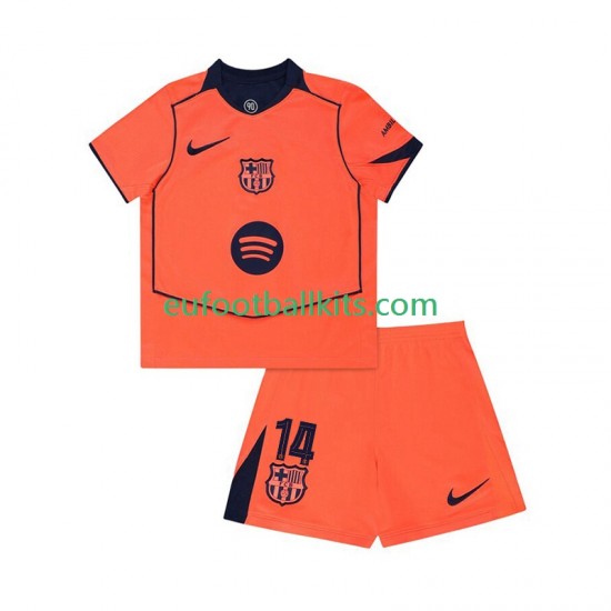 FC Barcelona Marcus Rashford 14 Third Football Shirts UCL 2025-2026 Kids LS