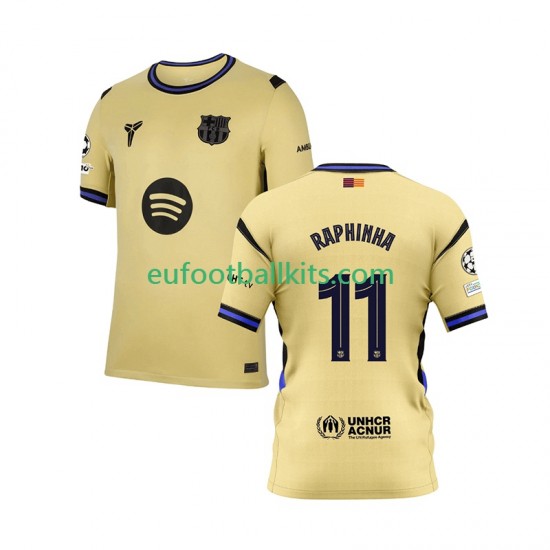 FC Barcelona Raphinha 11 Away Football Shirts Champions League 2025-2026 Men LS