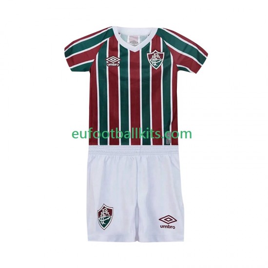 Fluminense Home Football Shirts 2025-2026 Kids LS