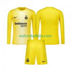 Inter Milan Goalkeeper Away Football Shirts 2025-2026 Kids SS