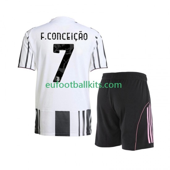 Juventus Francisco Conceicao 7 Home Football Shirts 2025-2026 Kids LS