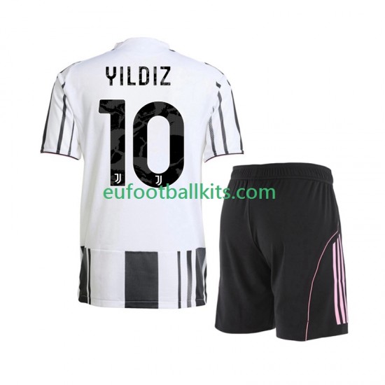 Juventus Kenan Yildiz 10 Home Football Shirts 2025-2026 Kids LS