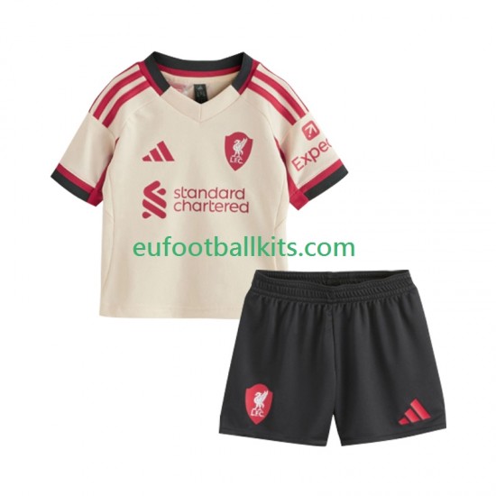 Liverpool Away Football Shirts 2025-2026 Kids LS