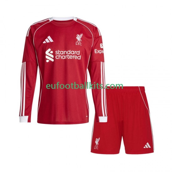 Liverpool Home Football Shirts 2025-2026 Kids SS