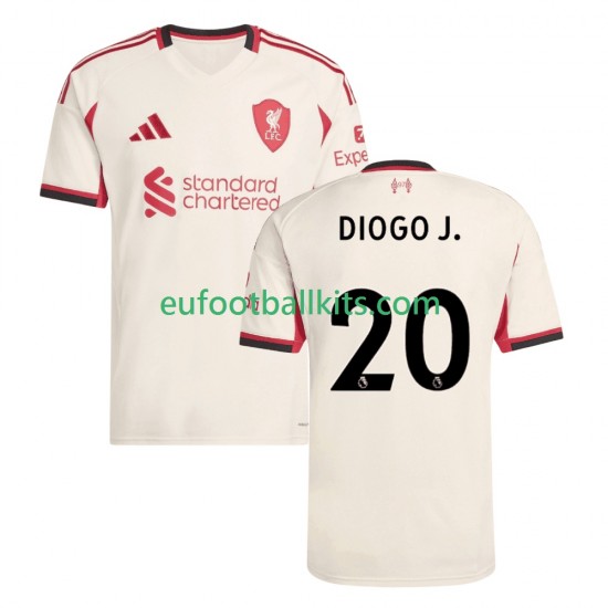 Liverpool Diogo Jota 20 Away Football Shirts 2025-2026 Men LS