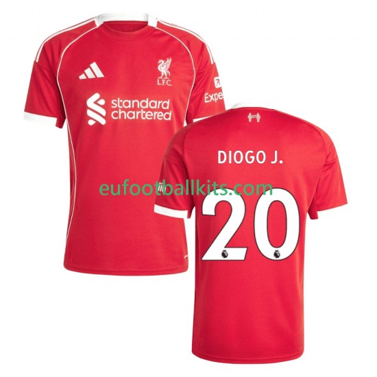 Liverpool Diogo Jota 20 Home Football Shirts 2025-2026 Men LS