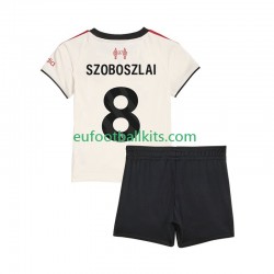 Liverpool Dominik Szoboszlai 8 Away Football Shirts 2025-2026 Kids LS