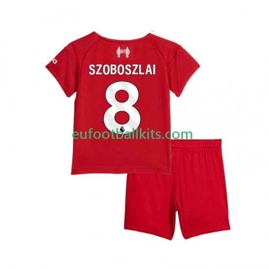 Liverpool Dominik Szoboszlai 8 Home Football Shirts 2025-2026 Kids LS