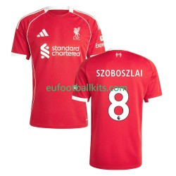 Liverpool Dominik Szoboszlai 8 Home Football Shirts 2025-2026 Men LS
