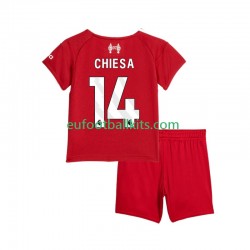Liverpool Federico Chiesa 14 Home Football Shirts 2025-2026 Kids LS