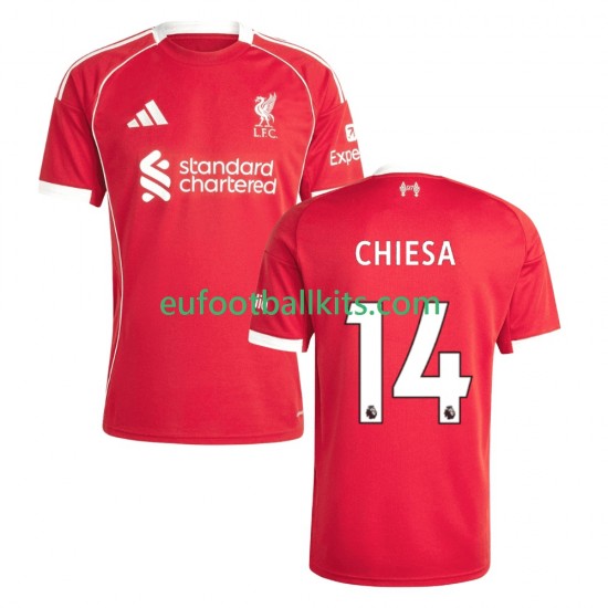 Liverpool Federico Chiesa 14 Home Football Shirts 2025-2026 Men LS