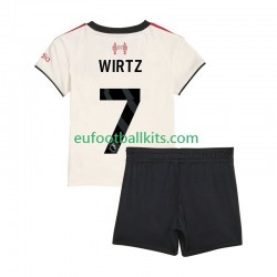 Liverpool Florian Wirtz 7 Away Football Shirts 2025-2026 Kids LS