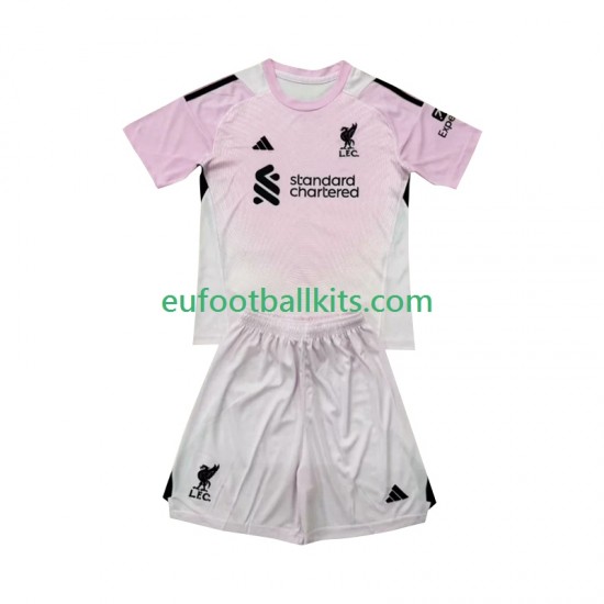 Liverpool Goalkeeper Third Football Shirts 2025-2026 Kids LS