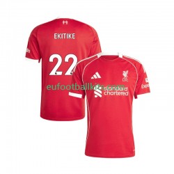Liverpool Hugo Ekitike 22 Home Football Shirts 2025-2026 Men LS