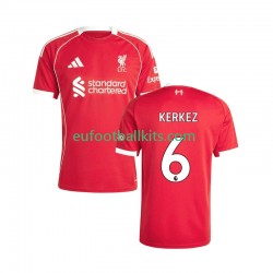 Liverpool Milos Kerkez 6 Home Football Shirts 2025-2026 Men LS