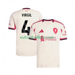 Liverpool Virgil van Dijk 4 Away Football Shirts 2025-2026 Men LS