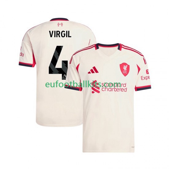 Liverpool Virgil van Dijk 4 Away Football Shirts 2025-2026 Men LS