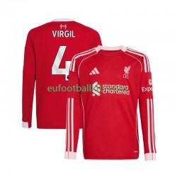 Liverpool Virgil van Dijk 4 Home Football Shirts 2025-2026 Men SS