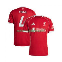 Liverpool Virgil van Dijk 4 Home Football Shirts 2025-2026 Men LS