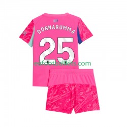 Manchester City Goalkeeper Gianluigi Donnarumma 25 Away Football Shirts 2025-2026 Kids LS