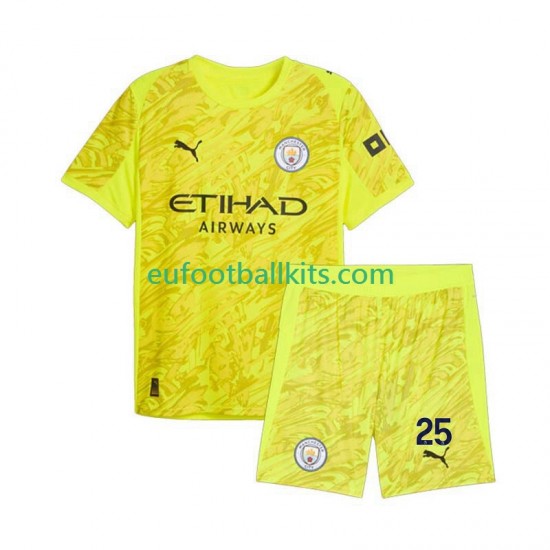 Manchester City Goalkeeper Gianluigi Donnarumma 25 Third Football Shirts 2025-2026 Kids LS