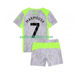 Manchester City Omar Marmoush 7 Third Football Shirts 2025-2026 Kids LS