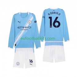 Manchester City Rodrigo Hernandez 16 Home Football Shirts 2025-2026 Kids SS