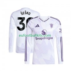 Manchester United Benjamin Sesko 30 Away Football Shirts 2025-2026 Men SS