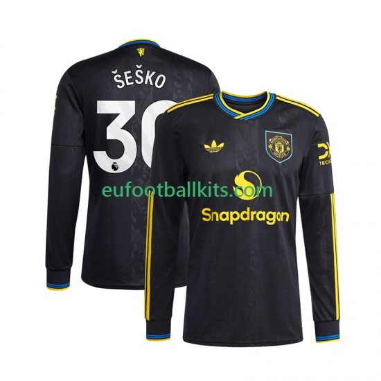 Manchester United Benjamin Sesko 30 Third Football Shirts 2025-2026 Men SS
