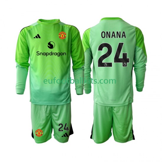Manchester United Goalkeeper Andre Onana 24 Fourth Football Shirts 2025-2026 Kids SS
