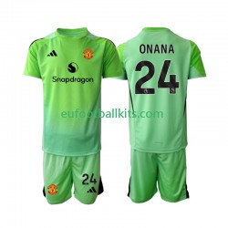 Manchester United Goalkeeper Andre Onana 24 Fourth Football Shirts 2025-2026 Kids LS