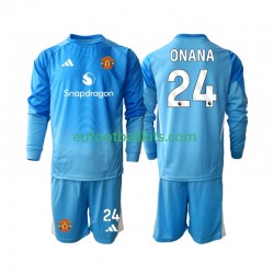 Manchester United Goalkeeper Andre Onana 24 Home Football Shirts 2025-2026 Kids SS