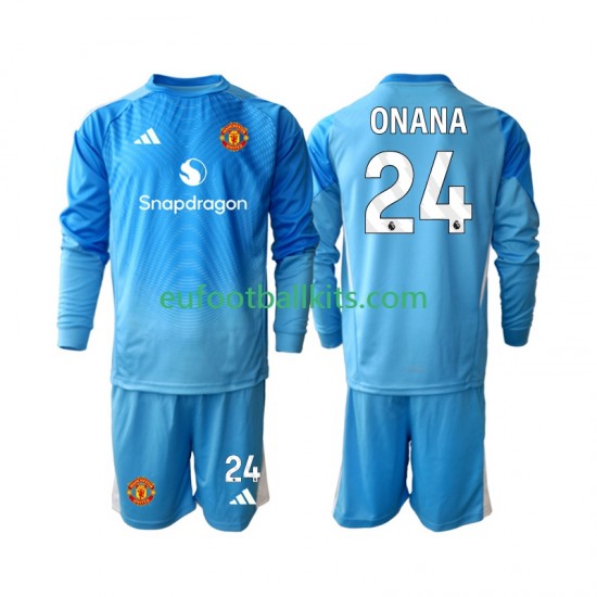 Manchester United Goalkeeper Andre Onana 24 Home Football Shirts 2025-2026 Kids SS