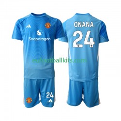 Manchester United Goalkeeper Andre Onana 24 Home Football Shirts 2025-2026 Kids LS