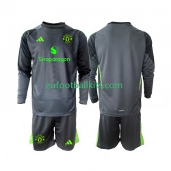 Manchester United Goalkeeper Away Football Shirts 2025-2026 Kids SS